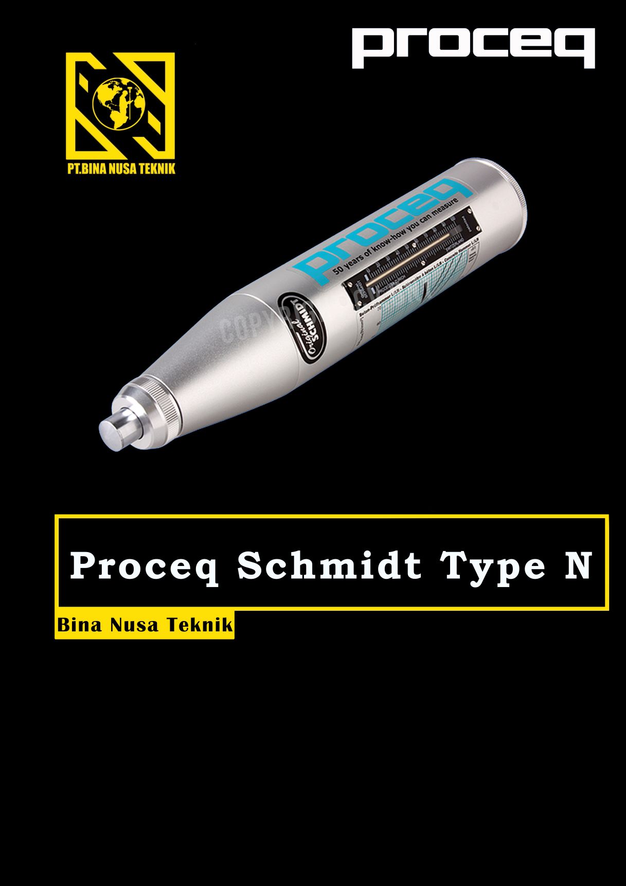 hammer test proceq original schmidt type n