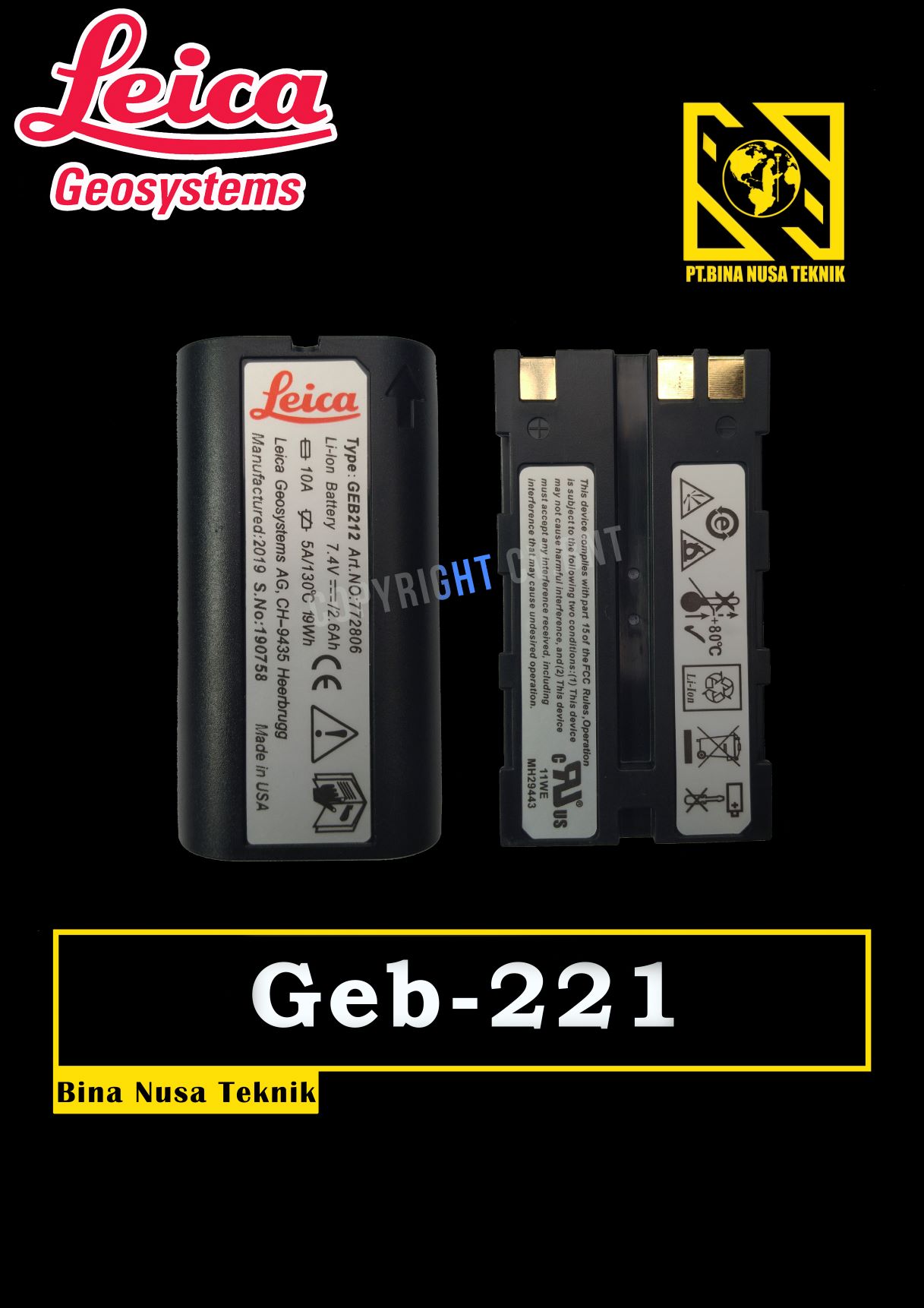 Battery leica Geb 221